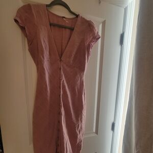 Free People New In Town Midi Dress (Medium)